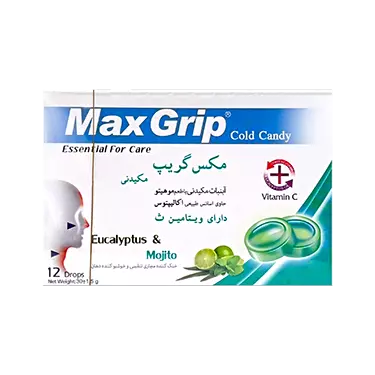آبنبات مکیدنی با طعم موهیتو 12 عددی مکس گریپ